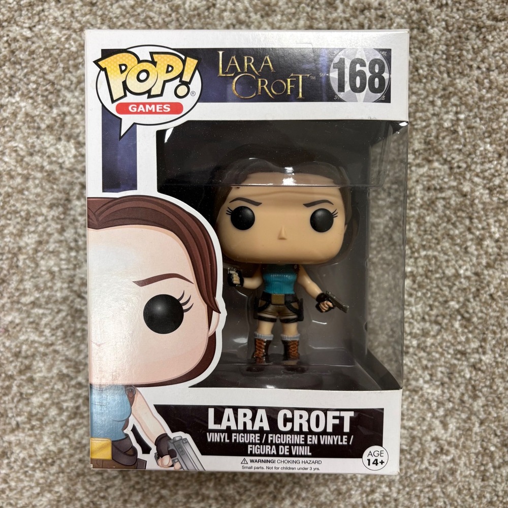 NEW Funko Pop Lara Croft Tomb Raider 168 Vinyl Figure Female Brown Classic